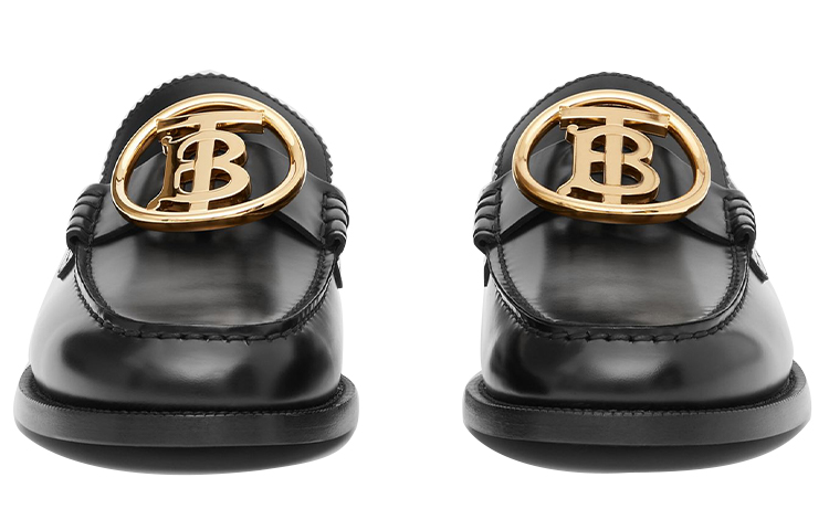 (W) Burberry Loafers 'Black Leather Signature Pattern' 圖 3