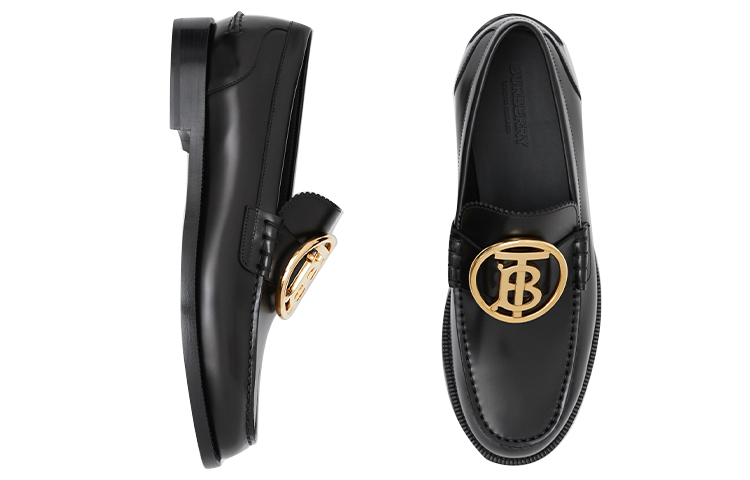 (W) Burberry Loafers 'Black Leather Signature Pattern' 圖 5