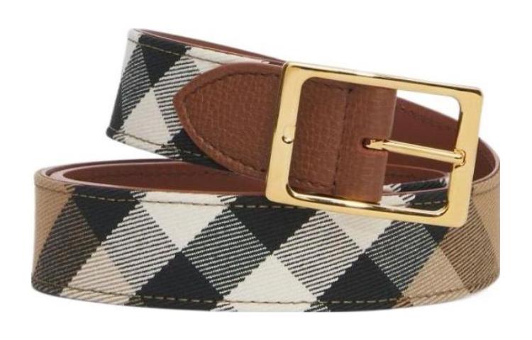 Lookbook (Women) Burberry Logo  Leather Belt Brown 3CM Wide 80499081