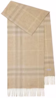 (Women) Burberry Logo Cashmere Scarf for Women in Camel Beige. 8094742 (Women) Burberry Logo Cashmere Scarf for Women in Camel Beige. 8094742