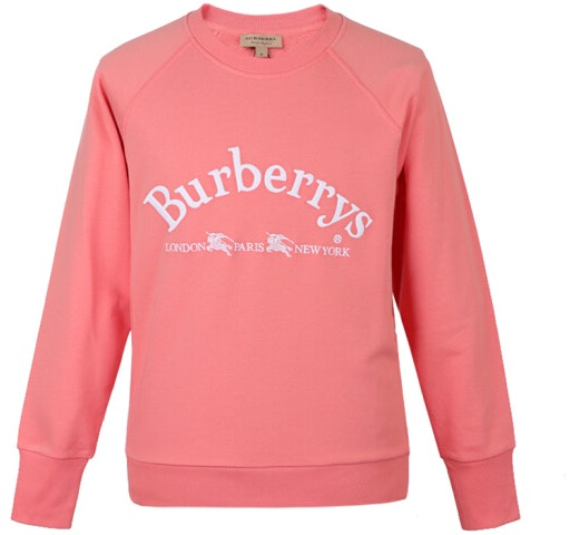 women-burberry-logo-cotton-pullover-sweatshirt-watermelon-red-80029221