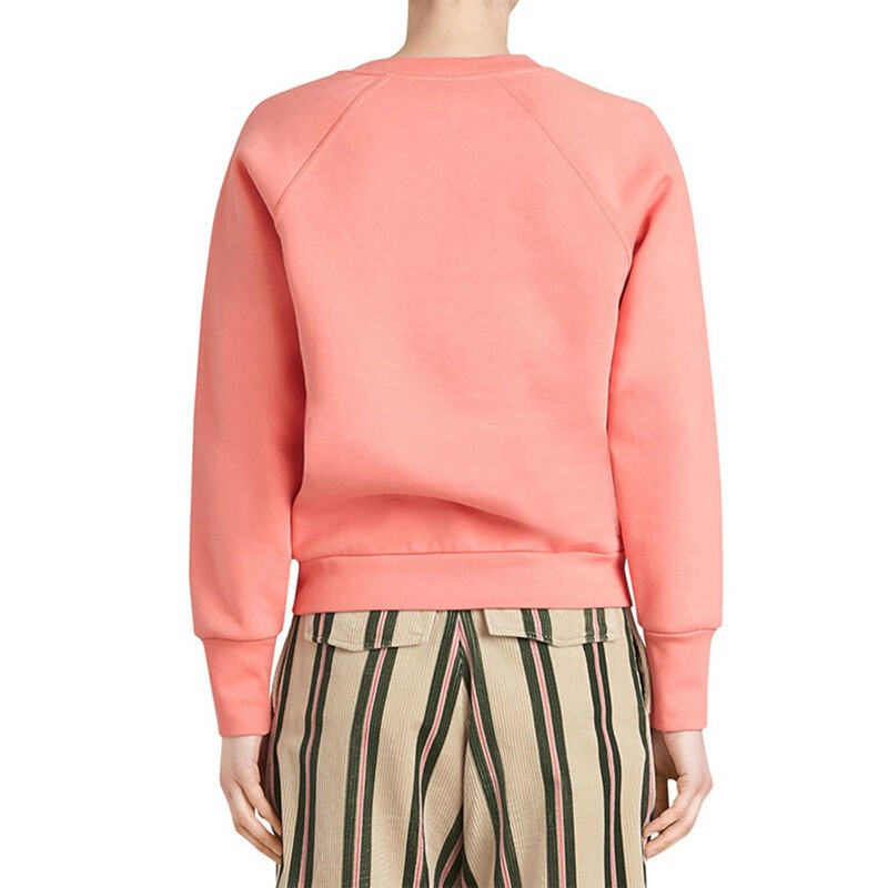 Details for (Women) Burberry Logo Cotton Pullover Sweatshirt Watermelon Red 80029221