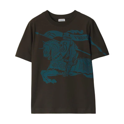 (Women) Burberry Logo Crewneck Short Sleeve T-Shirt Brown 80963771