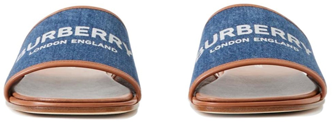 (W) 버버리 로고 데님 슬라이드 (블루) 80707521 Lookbook (W) 버버리 로고 데님 슬라이드 (블루) 80707521