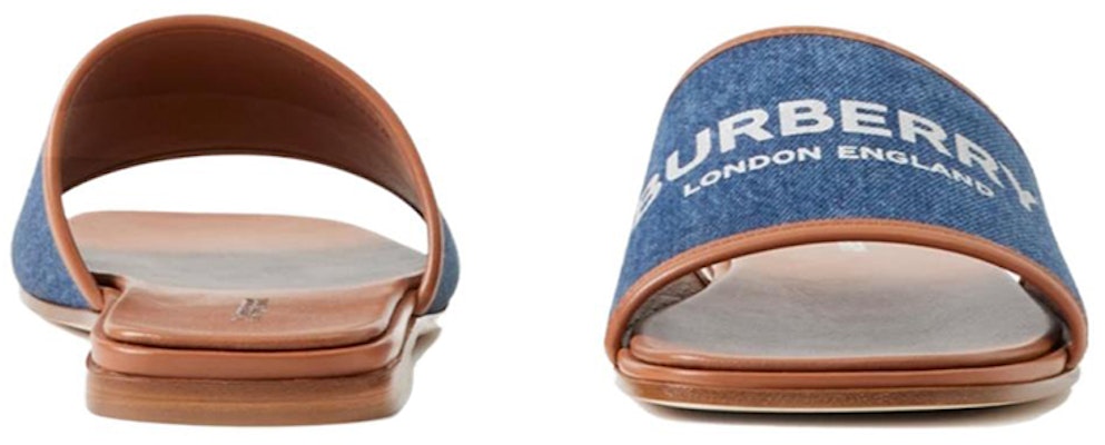 (W) 버버리 로고 데님 슬라이드 (블루) 80707521 Shop (W) 버버리 로고 데님 슬라이드 (블루) 80707521