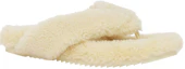 Lookbook (Women) Burberry Logo Detail Shearling Slippers 'Vanilla' 80525841