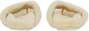 Purchase (Women) Burberry Logo Detail Shearling Slippers 'Vanilla' 80525841