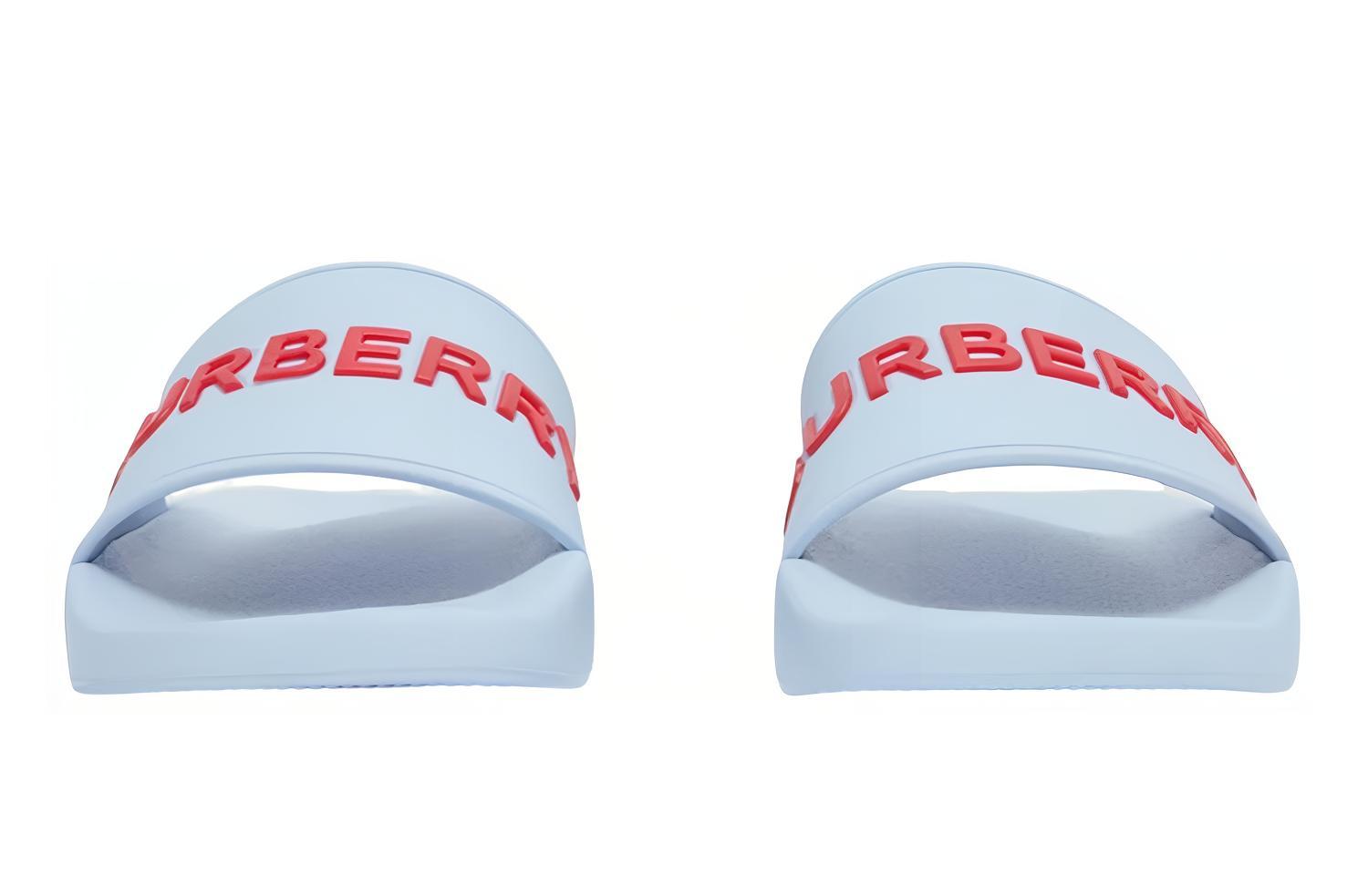 (W) Burberry Logo Embossed Slide 'Light Blue' 圖 3