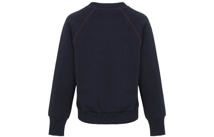 Lookbook (W) 博柏利刺绣标志拼色长袖卫衣 海军蓝 40529791