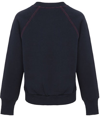 (W) 博柏利刺绣标志拼色长袖卫衣 海军蓝 40529791 Lookbook (W) 博柏利刺绣标志拼色长袖卫衣 海军蓝 40529791