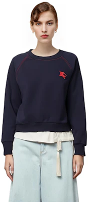 (W) Burberry 刺繡Logo海軍藍圓領長袖衛衣 80356131 Details for (W) Burberry 刺繡Logo海軍藍圓領長袖衛衣 80356131