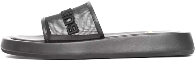 (Women) Burberry Logo Embroidered Leather Mesh Mule 'Black' 80392501 (Women) Burberry Logo Embroidered Leather Mesh Mule 'Black' 80392501