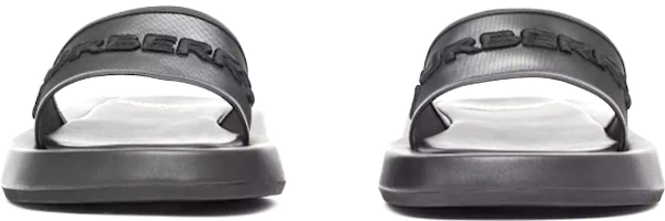 Shop (W) Burberry Mule de Cuero y Malla con Logo Bordado 'Negro' 80392501