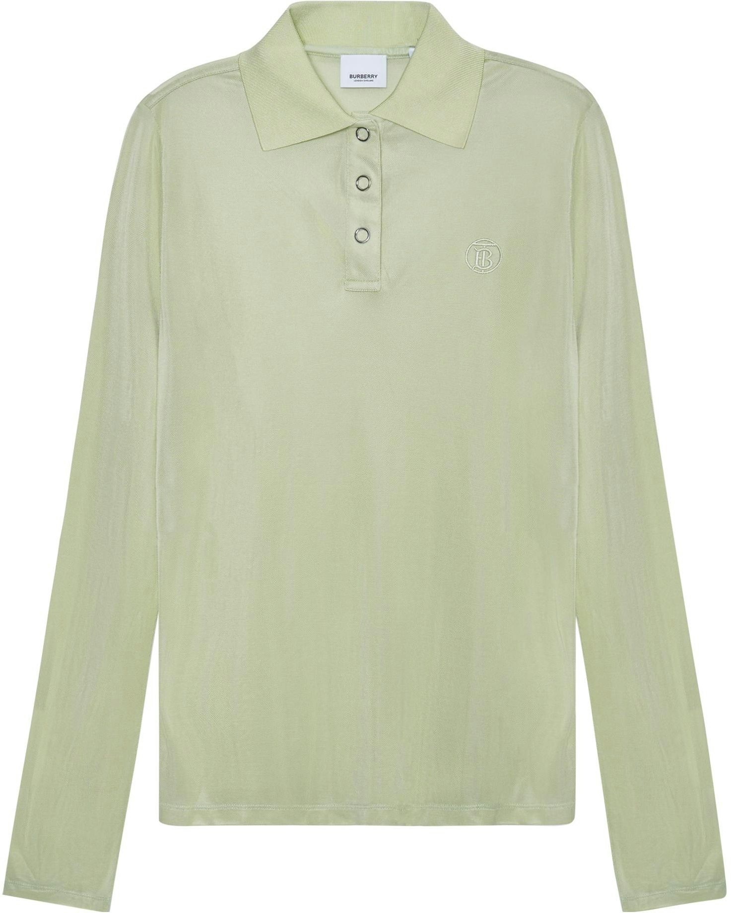 women-burberry-logo-embroidered-long-sleeve-polo-shirt-mist-green-80410651