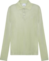 (W) 博柏利刺绣标志长袖Polo衫薄雾绿色. 80410651 Order (W) 博柏利刺绣标志长袖Polo衫薄雾绿色. 80410651