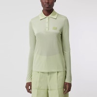 (W) 博柏利刺绣标志长袖Polo衫薄雾绿色. 80410651 Purchase (W) 博柏利刺绣标志长袖Polo衫薄雾绿色. 80410651
