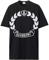 (Women) Burberry Logo Embroidered Loose Fit Crew Neck T-Shirt FW22 Women Black 80620701 (Women) Burberry Logo Embroidered Loose Fit Crew Neck T-Shirt FW22 Women Black 80620701
