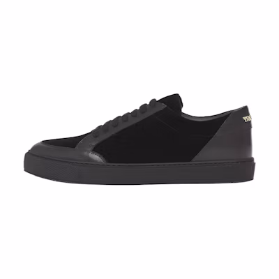 (W) Burberry Logo Leather Sneaker 'Black'