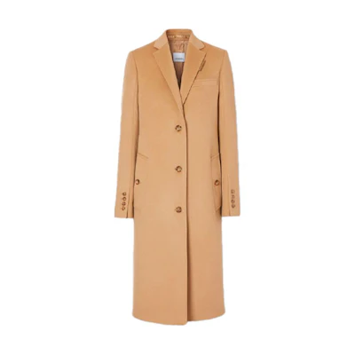 (Women) Burberry Logo Light Camel Long Coat 80227821