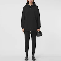 Lookbook (Women) Burberry Logo Plaid Jogger Knit Sweatpants Black 80460561