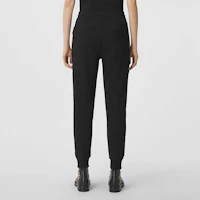 Purchase (Women) Burberry Logo Plaid Jogger Knit Sweatpants Black 80460561