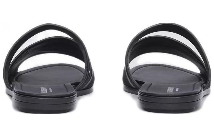 (W) Burberry Logo Print Canvas and Leather Sandal 'Black' 圖 4