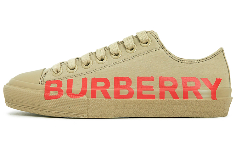(Women) Burberry Logo Print Canvas Sneaker 'Deep Honey' 80376491