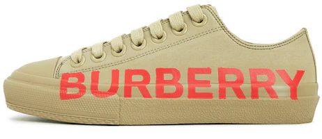 (Women) Burberry Logo Print Canvas Sneaker 'Deep Honey' 80376491 (Women) Burberry Logo Print Canvas Sneaker 'Deep Honey' 80376491