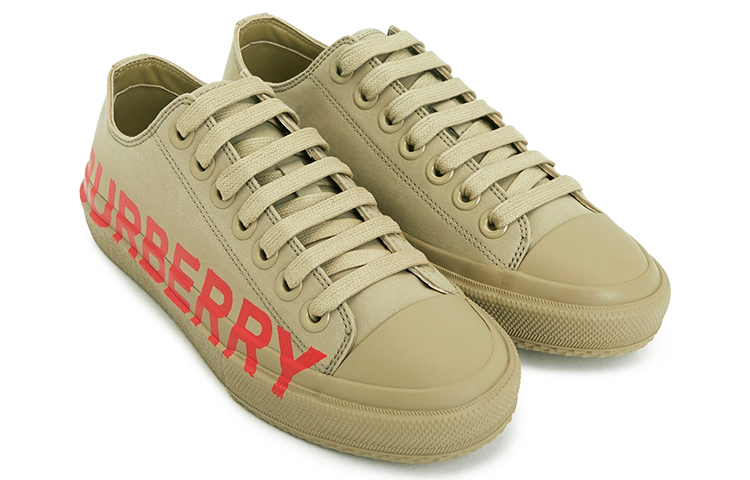 Order (W) Burberry Logo Print Canvas Sneaker 'Deep Honey' Wanita 80376491