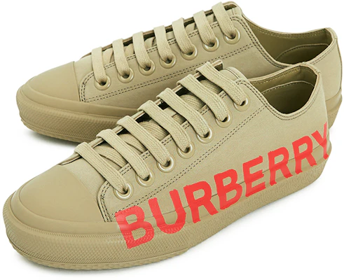 (W) Burberry Logo Print Canvas Sneaker 'Deep Honey' Wanita 80376491 Lookbook (W) Burberry Logo Print Canvas Sneaker 'Deep Honey' Wanita 80376491