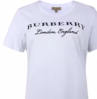 Cheap (W) Burberry 經典標誌印花圓領白色短袖T恤 40612471