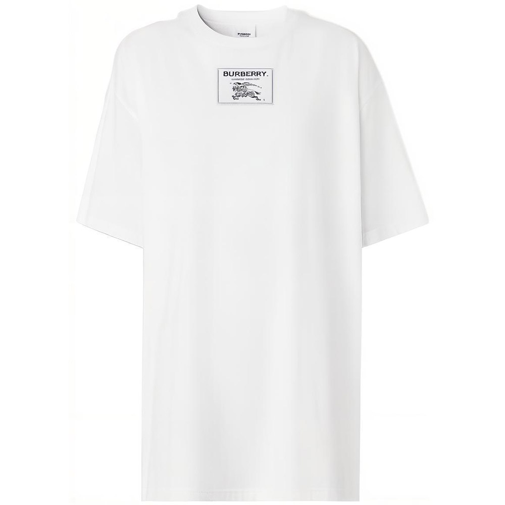 Buy (Women) Burberry Logo Print Crew Neck Short Sleeve T-Shirt FW22 Women White 80634761