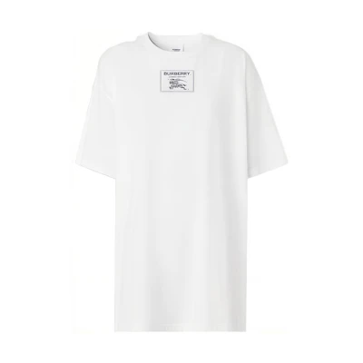 (Women) Burberry Logo Print Crew Neck Short Sleeve T-Shirt FW22 Women White 80634761