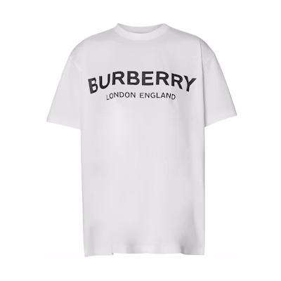 (Women) Burberry Logo Print Crewneck T-Shirt White 80125601