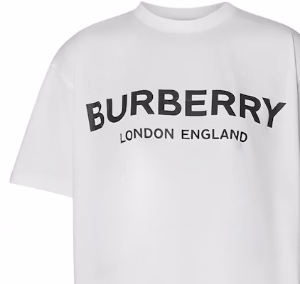 (W) 博柏利标志印花白色圆领T恤 80125601 Details for (W) 博柏利标志印花白色圆领T恤 80125601