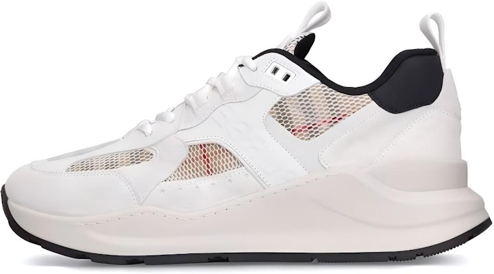 (Women) Burberry Logo Print Leather, Suede and Check Mesh Sneakers Archive Beige White 80634701 Buy (Women) Burberry Logo Print Leather, Suede and Check Mesh Sneakers Archive Beige White 80634701