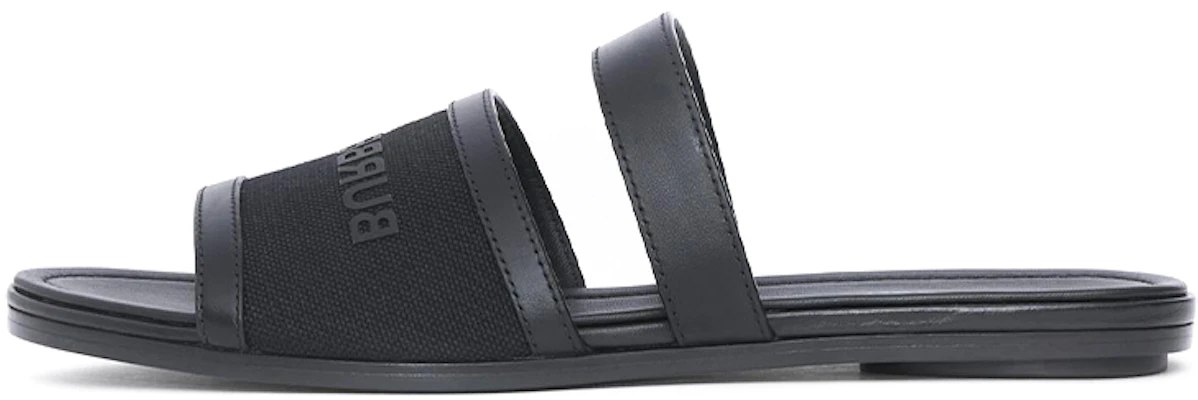 (Women) Burberry Logo Print Leather Canvas Slipper 'Black' 80433151 Buy (Women) Burberry Logo Print Leather Canvas Slipper 'Black' 80433151