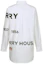 Lookbook (Women) Burberry Logo Print Long Sleeve Casual Shirt - White. 80156371