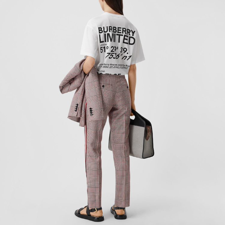 (Women) Burberry Logo Print Loose Fit T-Shirt White 80372921 圖 6