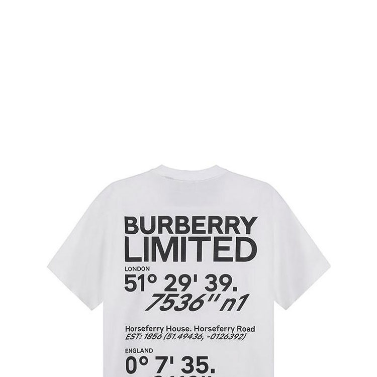 (Women) Burberry Logo Print Loose Fit T-Shirt White 80372921 圖 7