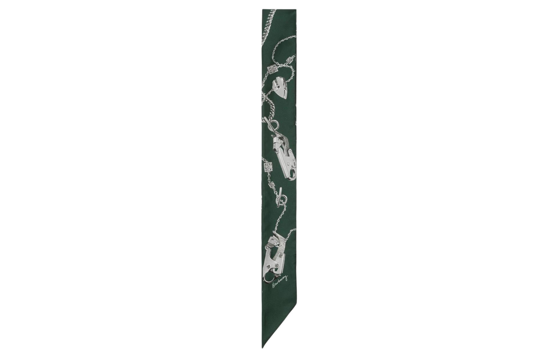 (Women) Burberry Logo Print Scarf Women Black/Green. 80877771 圖 4