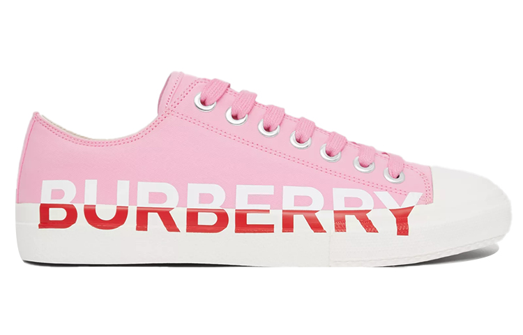 (W) Burberry Logo Print Tricolor Cotton 'Pink Fashion Sneaker' 圖 2