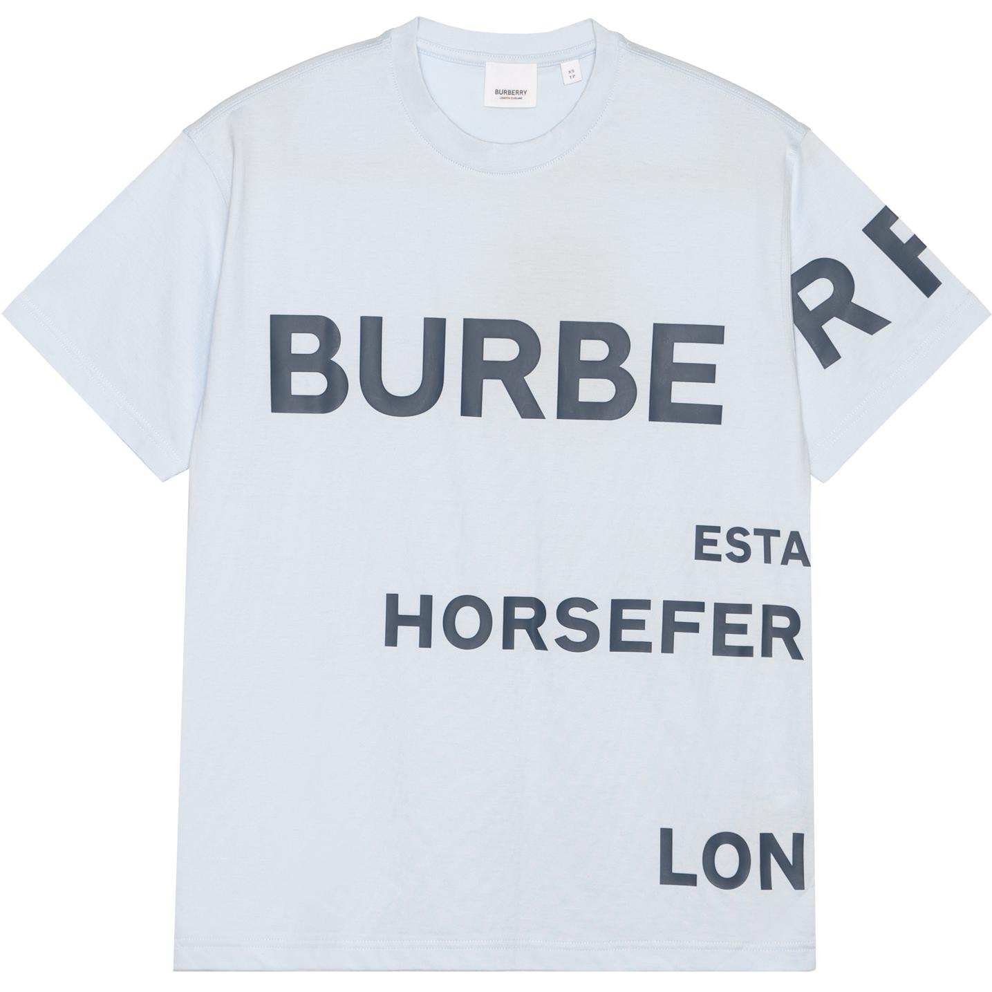 (Women) Burberry Logo Print White Relaxed Fit Crew Neck T-Shirt 80407651 圖 2