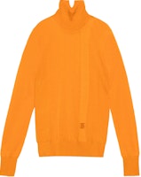 (Women) Burberry Logo Turtleneck Fitted Cashmere Sweater - Orange 80433811 (Women) Burberry Logo Turtleneck Fitted Cashmere Sweater - Orange 80433811