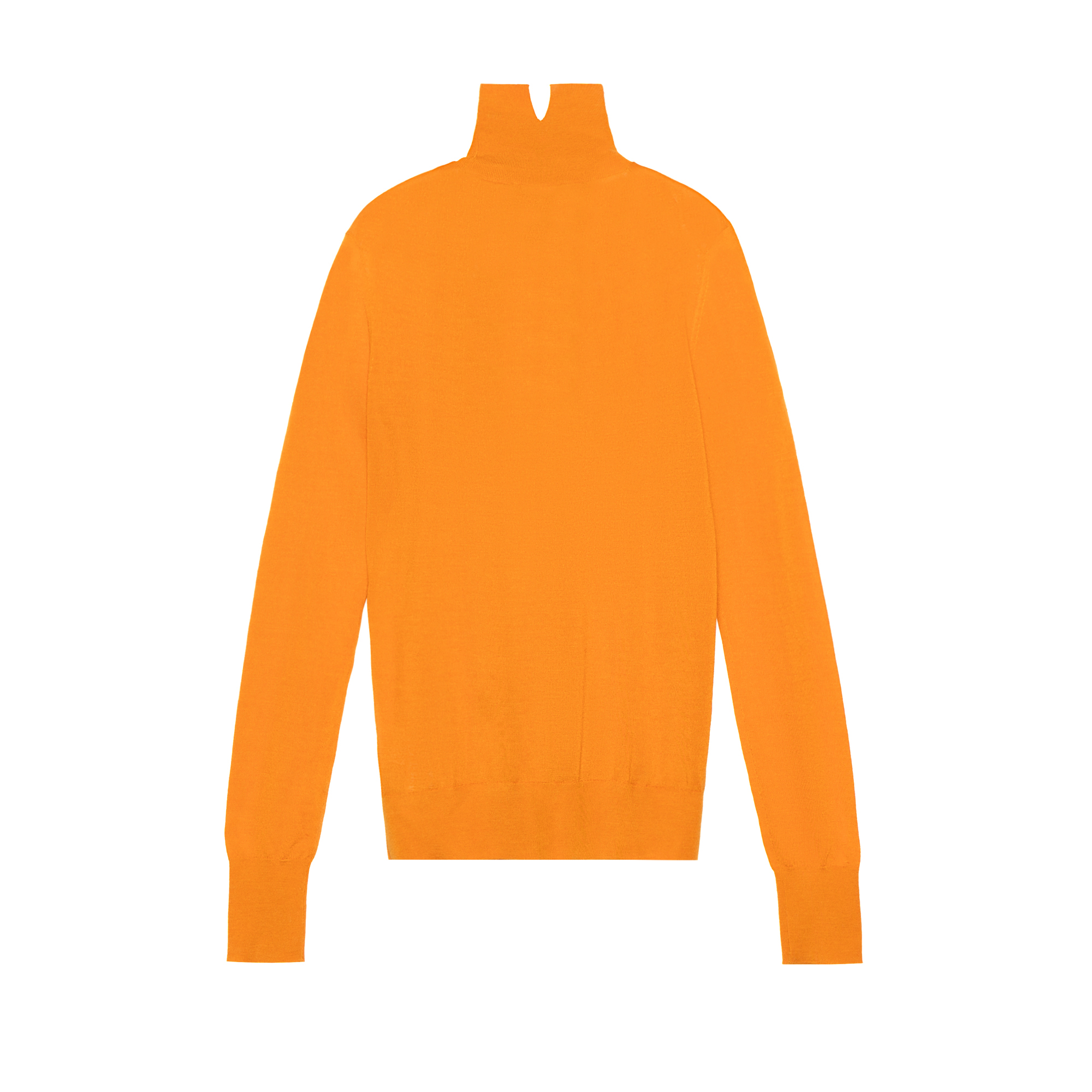 Lookbook (W) Burberry 標誌高領修身羊絨毛衣 - 橙色 80433811