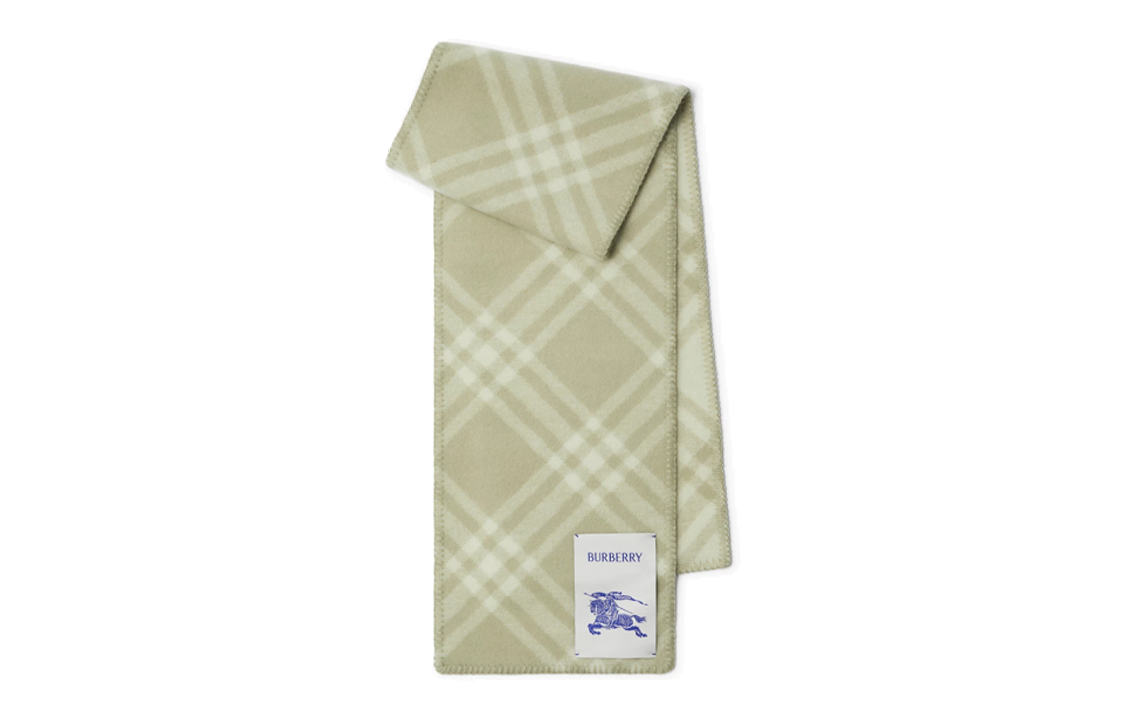 Order (W) 버버리 로고 울 스카프 여성용 그레이 그린 80792471