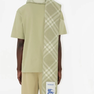 (W) 버버리 로고 울 스카프 여성용 그레이 그린 80792471 Purchase (W) 버버리 로고 울 스카프 여성용 그레이 그린 80792471