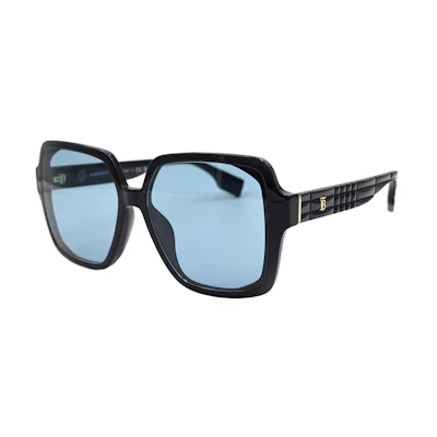 (Women) BURBERRY LOLA Square Frame Sunglasses 4379D Black/Blue Holiday Edition. B4379-D 3001/80