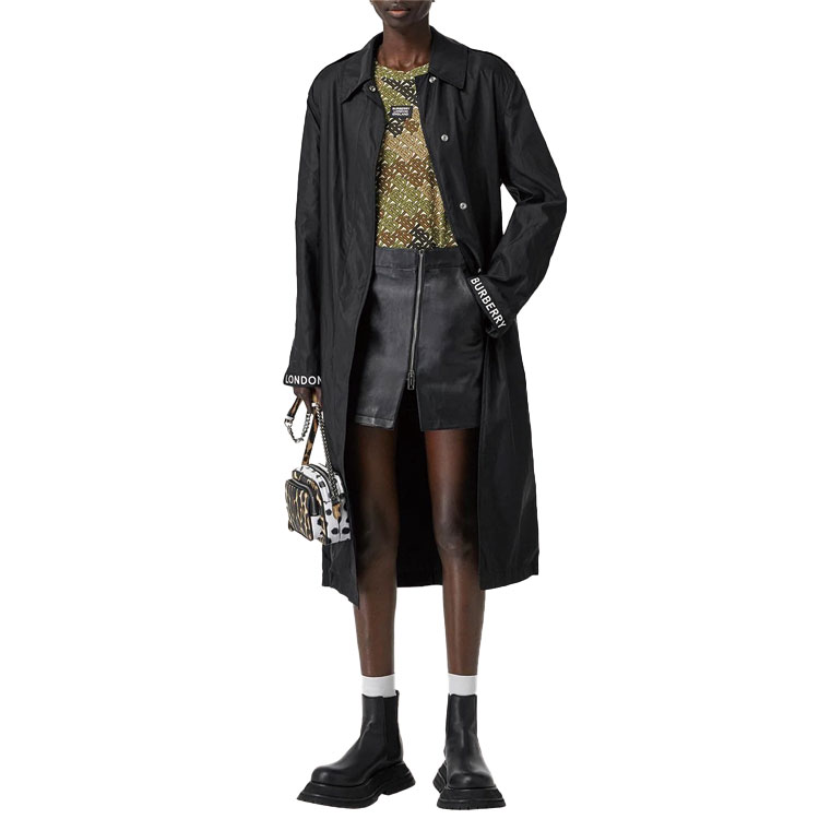 (Women) Burberry Long Black Trench Coat with Logo Details 80158951 圖 5