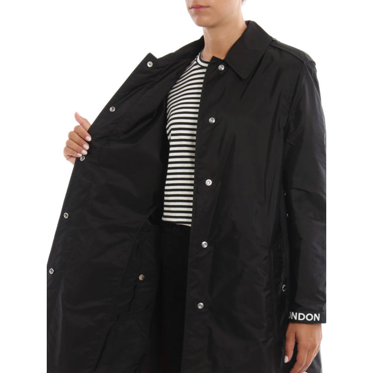 (Women) Burberry Long Black Trench Coat with Logo Details 80158951 圖 6